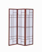 Transitional brown red three-panel screen by Coaster additional picture 2
