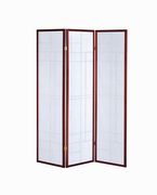 Transitional brown red three-panel screen by Coaster additional picture 5