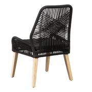 Dining chair in black rope / fabric by Coaster additional picture 3