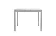 Carrara marble / chrome metal dining table by Coaster additional picture 3