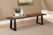 Dining table in gray sheesham solid wood by Coaster additional picture 8