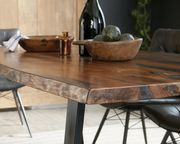 Dining table in gray sheesham solid wood by Coaster additional picture 9