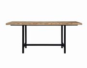 Driftwood / tan industrial style dining table by Coaster additional picture 5