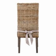 Gray washed khaki fabric woven dining chair by Coaster additional picture 3