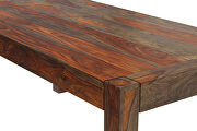 Solid sheesham hard wood in a beautiful warm chestnut finish dining table by Coaster additional picture 3