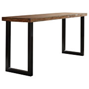 Solid sheesham wood and iron counter ht table by Coaster additional picture 2