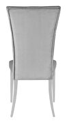 Tufted upholstered side chair (set of 2) gray and chrome by Coaster additional picture 3