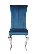 Dining chair in teal velvet additional photo 5 of 4