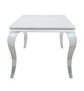 Dining table crafted from stainless steel by Coaster additional picture 2