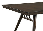Rectangular dining table in dark walnut by Coaster additional picture 6
