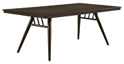 Rectangular dining table in dark walnut by Coaster additional picture 7