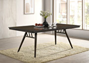 Rectangular dining table in dark walnut by Coaster additional picture 8