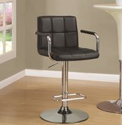 Modern series bar stools in black by Coaster additional picture 2