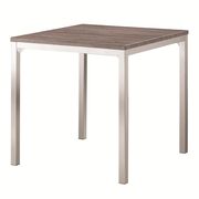 Modern chrome legs counter height table by Coaster additional picture 2