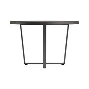 Dark oak / gray / gunmetal round dining table by Coaster additional picture 3