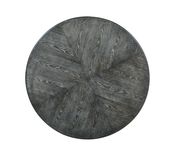Rustic weathered gray ash finish round dining table by Coaster additional picture 4