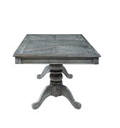 Rustic weathered gray ash finish dining table by Coaster additional picture 11
