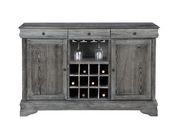 Rustic weathered gray ash finish dining table by Coaster additional picture 5