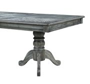 Rustic weathered gray ash finish dining table by Coaster additional picture 9