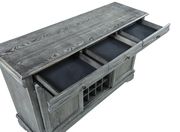 Gray weathered wood finish dining room server by Coaster additional picture 2