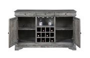 Gray weathered wood finish dining room server by Coaster additional picture 6