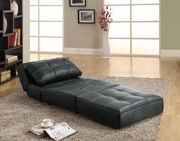 Chaise/sofa bed in dark brown by Coaster additional picture 3