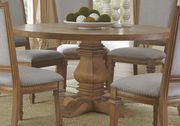 Round solid wood formal dining table by Coaster additional picture 2