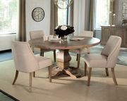 Round solid wood formal dining table by Coaster additional picture 3