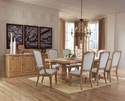 Rectangular solid wood double pedestal dining table by Coaster additional picture 6