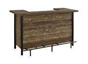 Rustic front bar unit finished in a rustic oak additional photo 2 of 3