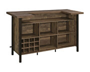 Rustic front bar unit finished in a rustic oak by Coaster additional picture 3