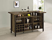 Rustic front bar unit finished in a rustic oak additional photo 4 of 3