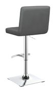 Adjustable bar stool in gray leatherette by Coaster additional picture 3