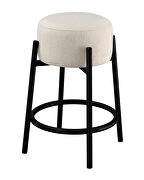 White upholstery counter height stool by Coaster additional picture 3