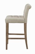 Beige fabric / tufted back bar stool by Coaster additional picture 4