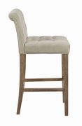 Beige fabric / tufted back bar stool by Coaster additional picture 5