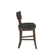 Rustic black counter-height dining chair by Coaster additional picture 2