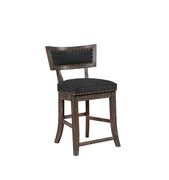 Rustic black counter-height dining chair by Coaster additional picture 4