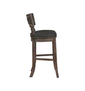 Rustic black bar-height dining chair by Coaster additional picture 2