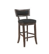 Rustic black bar-height dining chair by Coaster additional picture 4