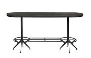 Oval bar table in wire brushed black by Coaster additional picture 4