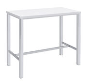 High gloss white lacquer finished tabletop and seats 5 pc set by Coaster additional picture 14