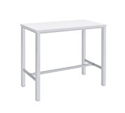 High gloss white lacquer finished tabletop and seats 5 pc set by Coaster additional picture 15