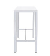 High gloss white lacquer finished tabletop and seats 5 pc set by Coaster additional picture 10