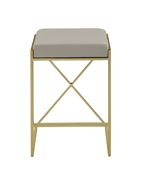 Counter height stool in taupe leatherette by Coaster additional picture 3
