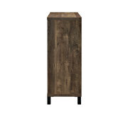 Rustic, farmhouse bar cabinet with sliding barn door by Coaster additional picture 2