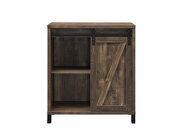 Rustic, farmhouse bar cabinet with sliding barn door by Coaster additional picture 4