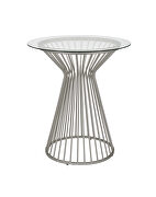 Satin nickel metal finish bar table by Coaster additional picture 5