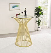 Clear tempered glass tabletop bar table by Coaster additional picture 2