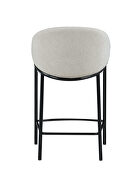 Beige linen-like fabric upholstery counter height stool by Coaster additional picture 4
